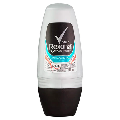 Desodorante Rexona Men Antibacterial Fresh Rollon Antitranspirante 48H Com 50Ml