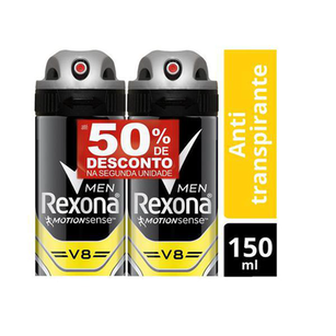 Imagem do produto Desodorante Rexona Men V8 Aerosol 50% De Desconto Na Segunda Unidade De 150Ml Cada