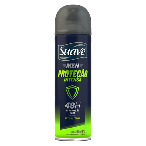 Desodorante Suave Men Intense Protection Aerosol Antitranspirante 48H Com 150Ml