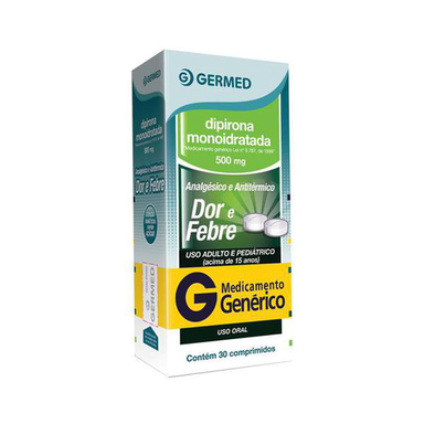 Dipirona 500Mg 30 Comprimidos - Germed Genérico