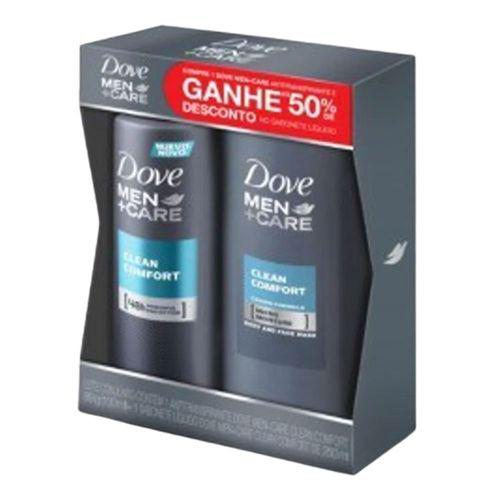Imagem do produto Dove Men Des Aerosol Clean Comfort 89G E Sabonete Liq Dove Men 250Ml Com 50% De Desconto