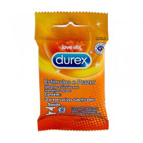 Imagem do produto Durex Preservativo Estimulos E Prazer 3 Unidades