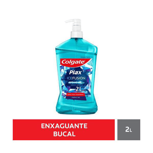 Enxaguante Bucal Colgate Plax Ice Fusion Cold Mint 2L