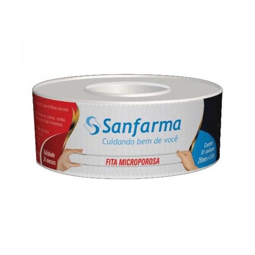 Imagem do produto Esparadrapo Microporoso Sanfarma 12Mmx4,5Cm