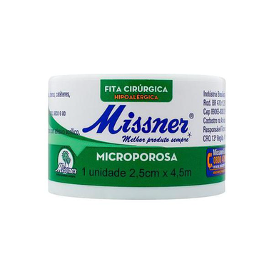 Imagem do produto Esparadrapo Missner - Microporosa 2,5Cm X 4,5M