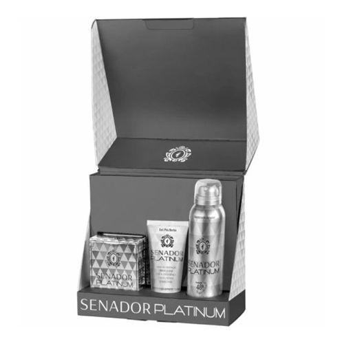 Imagem do produto Estojo Senador Platinum Desodorante E Sabonete E Gel Pos Barba