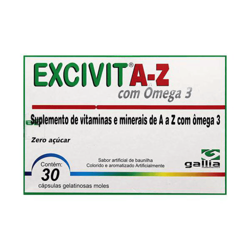 Imagem do produto Excivit Az Com Ômega 3 Com 30 Cápsulas
