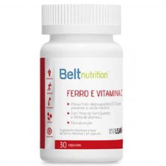 Imagem do produto Ferro +Vitamina C Belt Nutrition C/ 30 Cápsulas