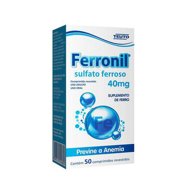 Imagem do produto Ferronil - 40Mg 50 Comprimidos