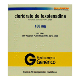 Imagem do produto Fexofenadina 180Mg Com 10 Comprimidos - Unichem Genérico