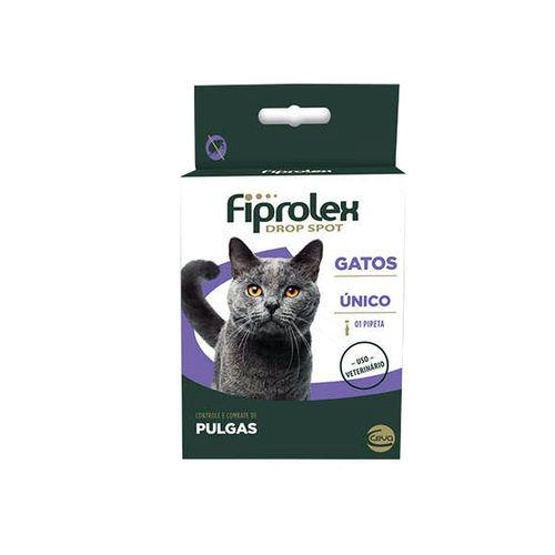 Fiprolex Drop Spot Para Gatos Com 1 Pipeta De 0,5Ml