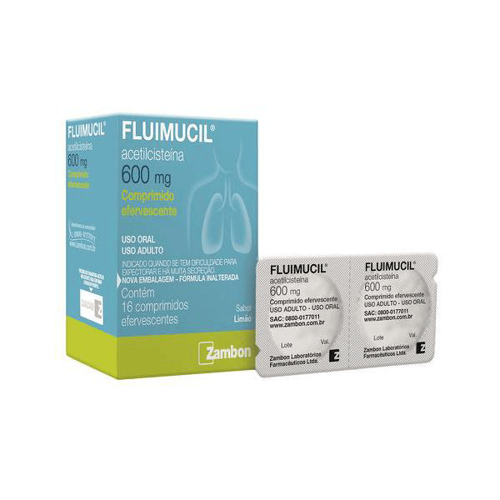 Imagem do produto Fluimucil - 600Mg Efervescente16 Comprimidos
