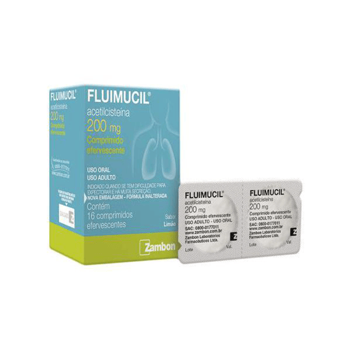 Imagem do produto Fluimucil - Efervescente 200Mg C 16 Comprimidos