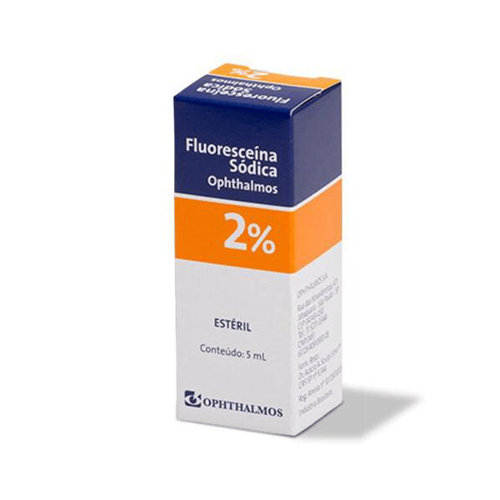 Imagem do produto Fluoresceína Sódica Ophthalmos Solução Oftálmica 2% 5Ml