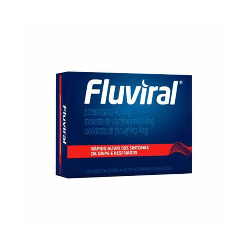 Imagem do produto Fluviral - 400 +4 +4 Mg 20 Comprimidos