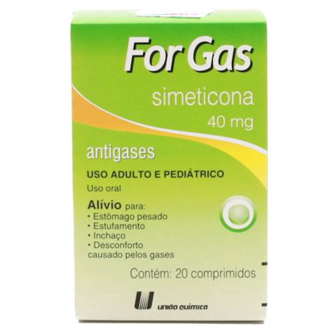 Imagem do produto For Gas - 40Mg 20 Comprimidos