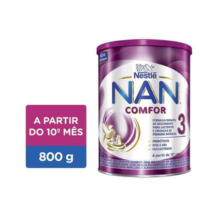 Imagem do produto Fórmula Infantil Nestlé Nanlac Comfor 1 A 3 Anos, Lata Com 800G - Nan 3 Comfor 800G