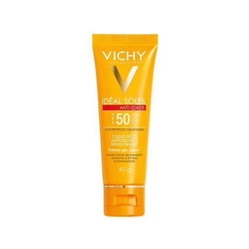 Protetor Solar Facial Vichy Idéal Soleil Anti-Idade FPS50 40G