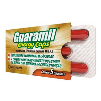 Guaramil Energy Caps Energético Com Cafeína C/5