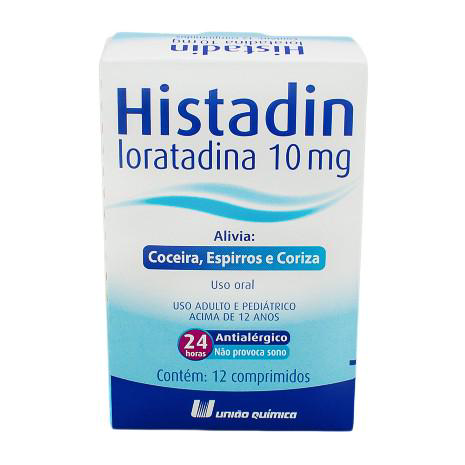 Imagem do produto Histadin - 10 Mg 12 Comprimidos