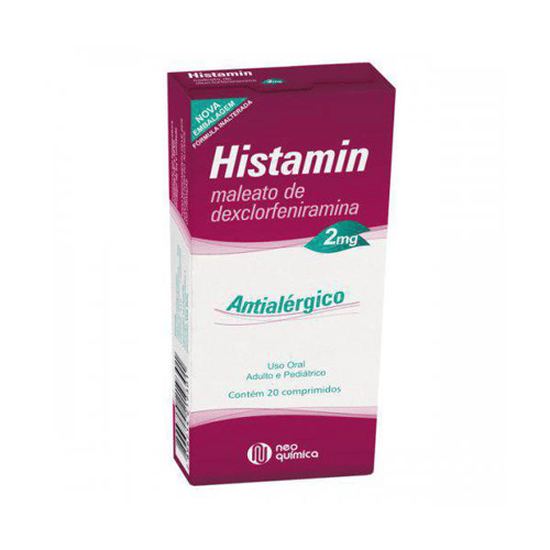 Histamin - 2 Mg Com 20 Comprimidos