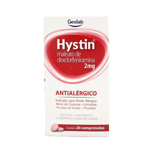 Imagem do produto Hystin - 2Mg 20 Comprimidos