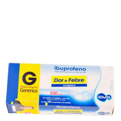Imagem do produto Ibuprofeno - 200Mg 20 Comprimidos Ems Genérico