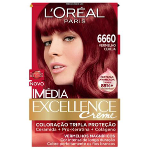 Imagem do produto Imedia - Coloracao Permanente 6660 Vermelho Cereja 47 G