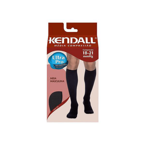 Imagem do produto Kendall - Meia Calca 3 4 Masculina Media Compressao Preta Tamanho Medio
