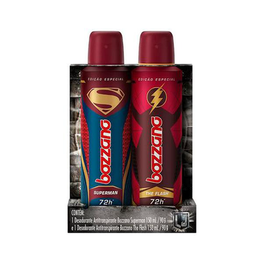 Imagem do produto Kit 2 Desodorante Aerosol Bozzano Superman + The Flash 90G