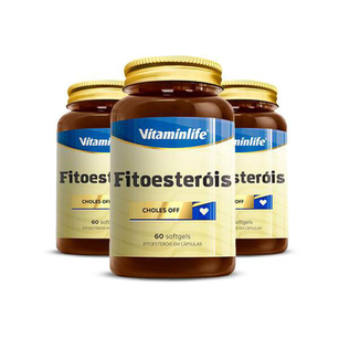 Imagem do produto Kit 3 Fitoesteróis Vitaminlife 60 Cápsulas