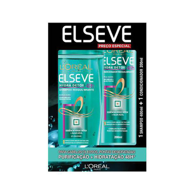 Imagem do produto Kit Elseve Hydra Detox Shampoo 400Ml + Condicionador 200Mlsh 400 + Co 200Ml