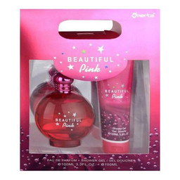 Kit Florence Beautiful Pink Eau De Parfum Omerta Perfume Feminino 100Ml E Gel De Banho 100Ml