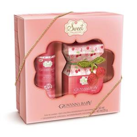 Imagem do produto Kit Giovanna Baby Sweet Cherry Deo Colonia E Desodorante Aerosol 50Ml E 40Ml