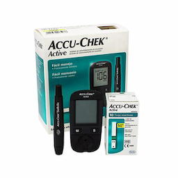 Kit Monitor De Glicemia Accuchek Active - 1 Monitor+10 Tiras+1 Lancetador+10 Lancetas