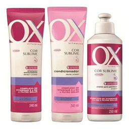 Imagem do produto Kit Ox Shampoo E Condicionador E Creme De Pentear Vitamins Cor Sublime