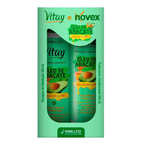 Imagem do produto Kit Shampoo E Tratamento Condicionante Vitay Novex Óleo De Abacate 300Ml