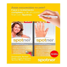 Imagem do produto Kit Spotner Caneta Clareadora Para Mãos E Corpo E Spotner Para Rosto E Colo 1 Unidade E 1 Unidade
