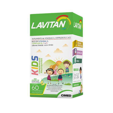 Lavitan Kids 60 Comprimidos Mastigáveis