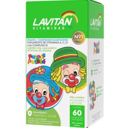 Lavitan Kids Mix De Sabores 60 Comprimidos Mastigáveis