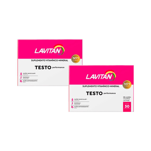 Imagem do produto Lavitan Kit 2 Testo Performance Feminino 30 Comprimidos Cimed