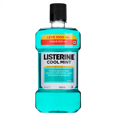 Imagem do produto Listerine - Cool Mint Lv 1000Ml Pg 600Ml