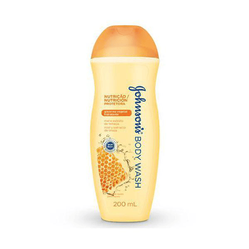 Imagem do produto Loção Hidratante Johnson's Body Wash Nutrição Protetora Mel E Linhaça 200Ml
