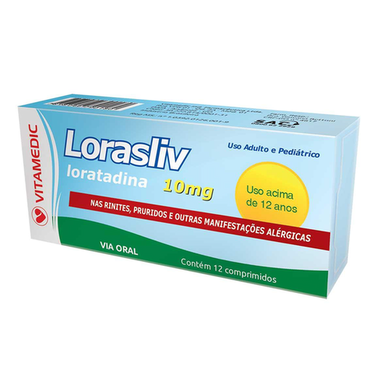 Imagem do produto Loraliv 10Mg 12 Comprimidos
