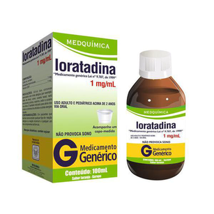 Imagem do produto Loratadina Xarope Com 100Ml - Medquímica Genérico