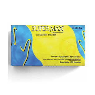 Imagem do produto Luva - De Latex Supermax Lisa P Procedimentos Não Cirúrgicos C 100 - Tamanho Extra P