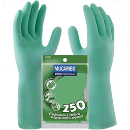 Imagem do produto Luva De Látex Verde Forrada Profissional 250 Mucambo Tamanho 9Xg