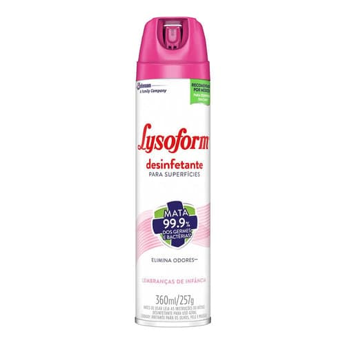 Imagem do produto Lysoform Spray Desinfetante Para Uso Geral Lembranças De Infncia 360Ml