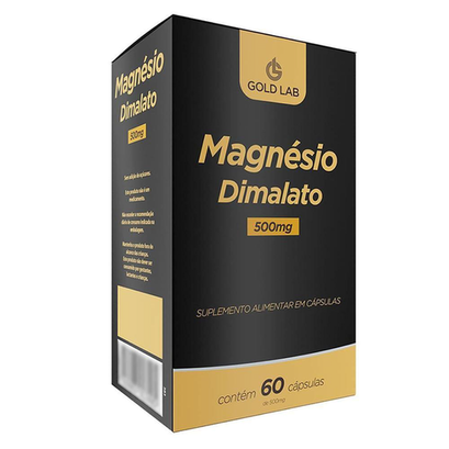 Imagem do produto Magnesio Dimalato 500Mg C 60Cps Gold Lab