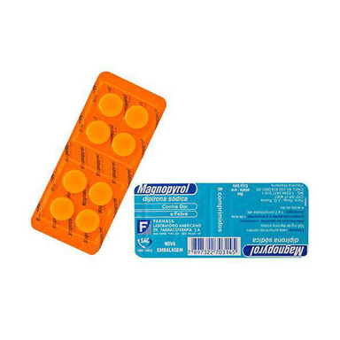 Imagem do produto Magnopyrol 500 Mg 8 Comprimidos
